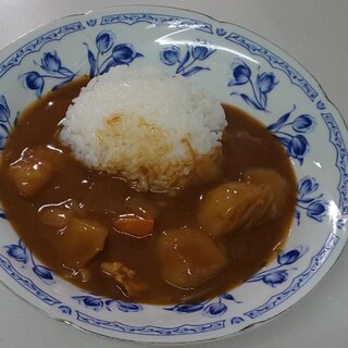 ＊炊飯器で煮るカレーライス＊